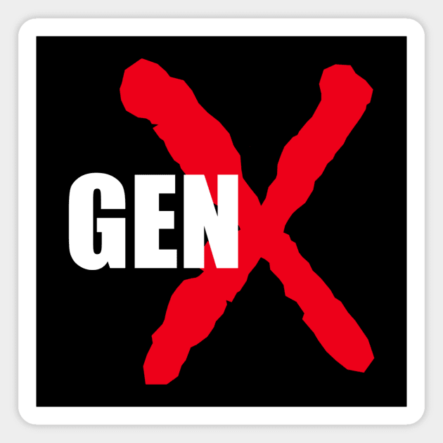 GenX 002 - Red X Magnet by TheGeekyAgent